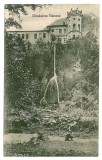 3314 - TISMANA, Gorj. Monastery, waterfall - old postcard - used - 1926