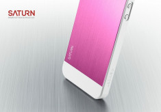 Husa SPIGEN Premium Slim Armor Aluminiu iPhone 5 / 5S 3 culori ( albastru / roz / rosu ) foto