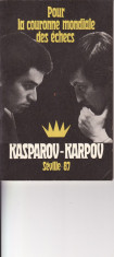 Kasparov- Karpov -Titlul mondial la sah- limba franceza foto