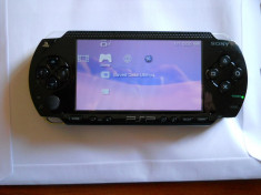 9.Consola PSP 1000 MODATA PSP MODAT Card 4 GB + 19 Jocuri Pe Card, Incarcator Original Si Cablu USB foto