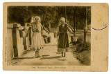 1319 - ETHNIC women - old postcard - used - 1919, Circulata, Printata