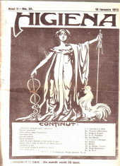 Revista Higiena anul 1913 foto