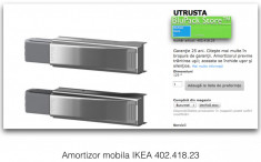 Dispozitiv inchidere soft amortizare bucatarie set baie fixare IKEA 402.418.23 foto