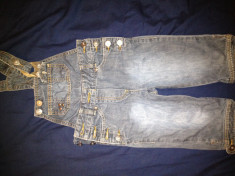 Salopeta jeans Bonaparte, noua, pt. 5-6 ani foto