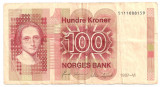 NORVEGIA 100 KRONER COROANE 1987 U