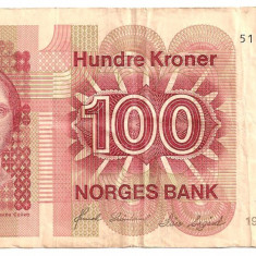 NORVEGIA 100 KRONER COROANE 1987 U