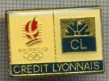 1697 INSIGNA OLIMPICA - ALBERTVILLE &#039;92 - LA POSTE -OLIMPIADA DE IARNA - FRANTA - SPONSOR ? CL -starea care se vede