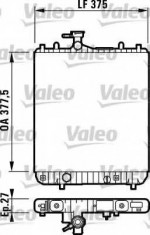 Radiator, racire motor OPEL AGILA 1.0 12V - VALEO 732694 foto