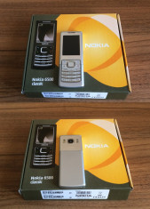 Nokia 6500 classic Silver Argintiu ORIGINAL | NOU lifetimer 0 minute la cutie | clasa business-lux foto