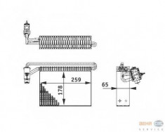 evaporator,aer conditionat BMW 3 limuzina 318 i - BEHR HELLA SERVICE 8FV 351 210-721 foto