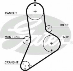 Curea de distributie FIAT 131 Familiare/Panorama 2.0 D - GATES 5038 foto
