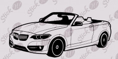 Car BMW_Tatuaj De Perete_Sticker Decorativ Cod: WALL-369 - Orice culoare, Orice model pe comanda foto