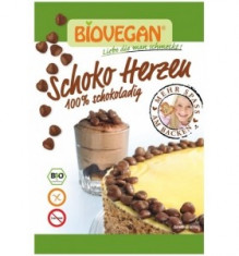 Inimioare decorative din ciocolata BIO 35g Biovegan foto