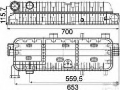 Rezervor apa, radiator - BEHR HELLA SERVICE 8MY 376 743-631 foto