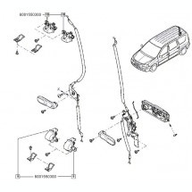 BROASCA USA BATANTA DACIA LOGAN MCV VAN foto