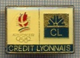 1696 INSIGNA OLIMPICA - ALBERTVILLE &#039;92 - LA POSTE -OLIMPIADA DE IARNA - FRANTA - SPONSOR ? CL -starea care se vede