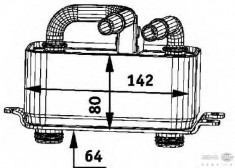 Radiator ulei, ulei motor BMW 5 limuzina 545 i - BEHR HELLA SERVICE 8MO 376 726-371 foto