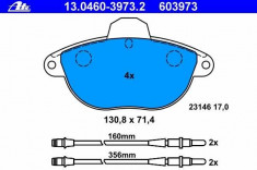 placute frana CITRO XANTIA 2.0 Turbo - ATE 13.0460-3973.2 foto