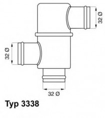 termostat,lichid racire LADA NIVA 1600 - WAHLER 3338.80 foto