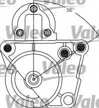 starter RENAULT LAGUNA I I 1.8 16V - VALEO 458274 foto