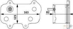 Radiator ulei, ulei motor PORSCHE 911 3.8 Carrera S - HELLA 8MO 376 729-621 foto