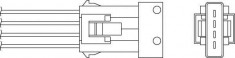 Sonda Lambda SAAB 9-5 limuzina 2.3 t - BERU 0824010301 foto