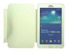 Husa Samsung Galaxy Tab 3 Lite 7.0 T110 Book Cover Alb foto