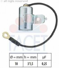 Condensator, aprindere RENAULT 4 combi 0.8 - FACET 0.0397 foto