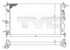 Radiator, racire motor OPEL VECTRA B hatchback 1.6 i - TYC 725-0027-R foto