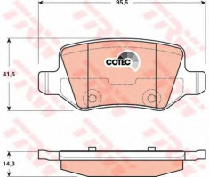 placute frana MERCEDES-BENZ A-CLASS E-CELL - TRW GDB1481 foto