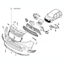 GRILA RADIATOR DACIA LOGAN FACELIFT foto