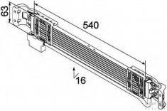 Radiator ulei, ulei motor VW PASSAT Variant 2.0 TDI - BEHR HELLA SERVICE 8MO 376 747-131 foto