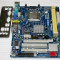 KIT ASROCK G31M-GS + procesor Intel C2D E7400 , 2.8Ghz + tablita spate, video onboard, 2xDDR2, slot PCI-Ex 16, 4xSATA, IDE,retea 1Gb, GARANTIE !