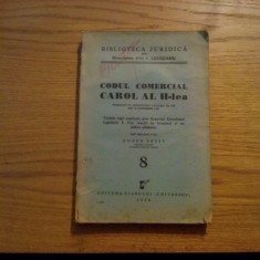 CODUL COMERCIAL CAROL AL II -LEA - 1938, 295 p.
