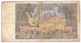 ALGERIA 5 DINARI DINARS 1970 U