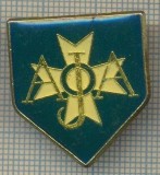 1714 INSIGNA SPORTIVA - FOTBAL - AJA (CLUBUL AJA AUXERRE, FRANTA?) (CRUCE DE MALTA) -starea care se vede