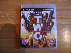 JOC PS3 ARMY OF TWO THE 40th DAY ORIGINAL / STOC REAL in Bucuresti / by DARK WADDER foto