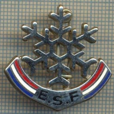 1712 INSIGNA SPORTURI DE IARNA - E.S.F. - SCOALA DE SKI FRANCEZA -starea care se vede