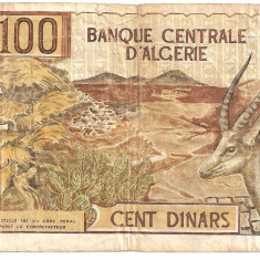 ALGERIA 100 DINARI DINARS 1970 U