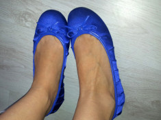 Balerini fashion / albastru intens / marimea 36. foto