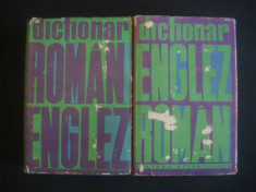 LEON LEVITCHI - DICTIONAR ROMAN-ENGLEZ * ENGLEZ-ROMAN 2 volume foto