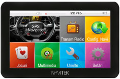 GPS Auto NAVITEK Basik 4.3&amp;quot; Procesor A7 800Mhz 128M DDR 4GB Flash Harti Auto Tir Taxi Camion FULL EU+RO Transport Gratuit VERIFICARE COLET foto