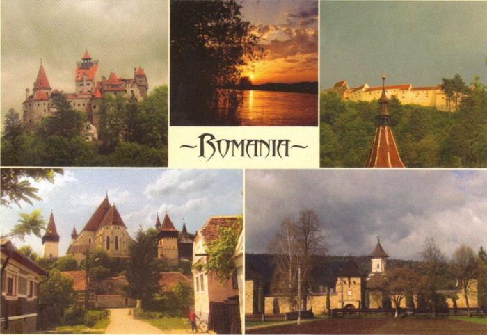 Carte Postala Romania CP RO011 - Colaj monumente medievale