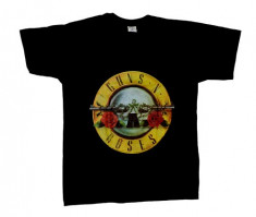 Tricou Guns N &amp;#039; Roses - logo cu pistoale foto
