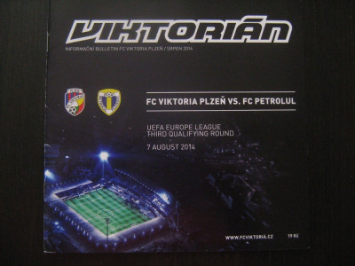 Viktoria Plzen - Petrolul Ploiesti (7 august 2014) foto