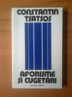 g2 Aforisme Si Cugetari - Constantin Tsatsos foto