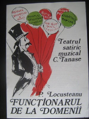 Teatrul satiric Constantin Tanase - Functionarul de la domenii (anii 80) foto