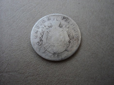 M. 2 francs 1867 Napoleon, Franta, argint foto
