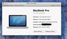 Macbook Pro 15&amp;#039; Late 2011 CTO foto