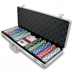 Poker set 500 de piese cu servieta de aluminiu foto